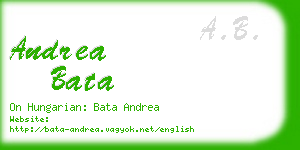 andrea bata business card